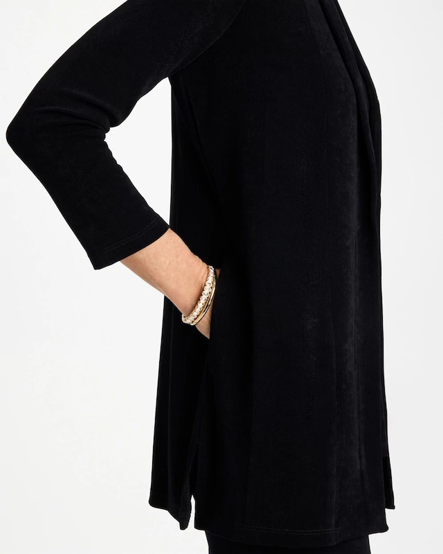 Travelers Classic Long Knit Jacket - image 4